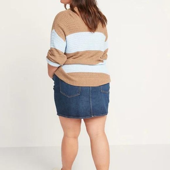 Old Navy High-Waisted Button-Front Mini Jean Skirt for Women New - Picture 5 of 5